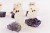 Miniature White Crystal Owl. Gemstone Sculpture