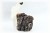 Crystal Parrot (Clear) on Black Tourmaline Base. Gemstone Sculpture