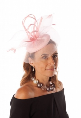 Snoxell Gwyther Fascinator Pink SG809