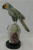 Green Macaw Parrot gemstone sculpture