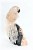 Clear Crystal Parrot on Black Tourmaline Base. Gemstone Sculpture.