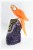 Orange Crystal Parrot on Amethyst Base. Gemstone Sculpture.