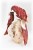 Pair Red Parrots on White Quartz Crystal Base. Gemstone Sculpture