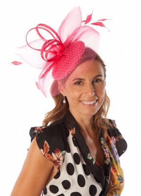 Snoxell Gwyther Fascinator Fuschia SG809