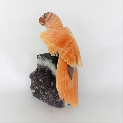 Parrot Gemstone Sculpture