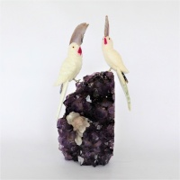 Love Birds Gemstone sculpture